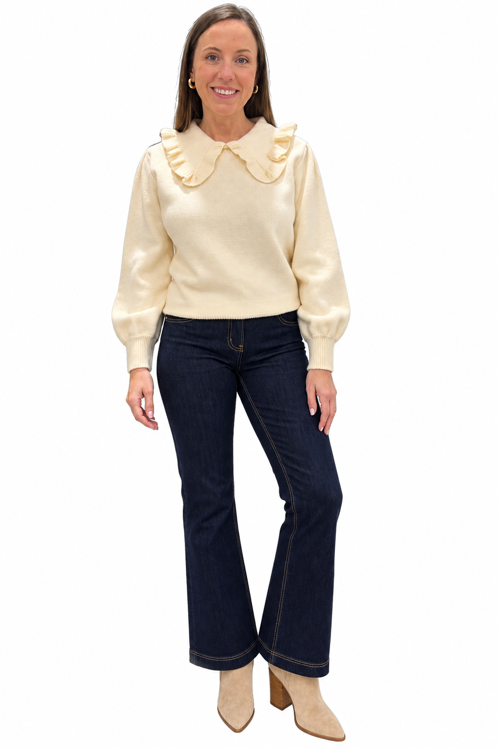 Cream Collar Sweater