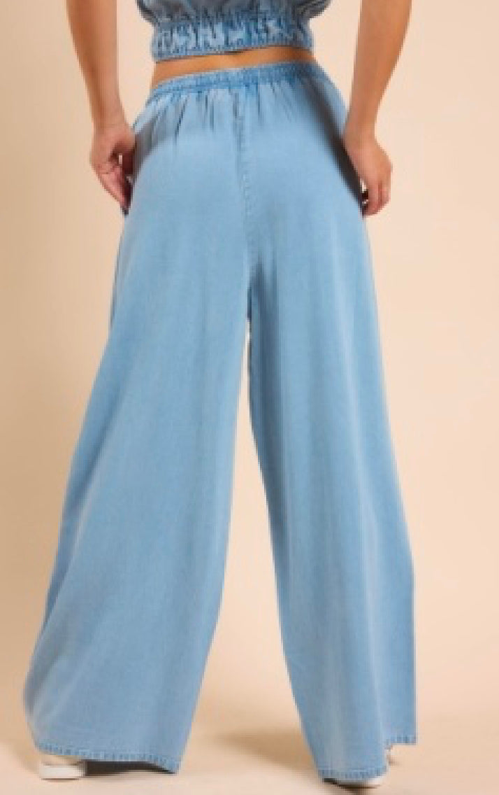 Eleanor Blue Drawstring Pants