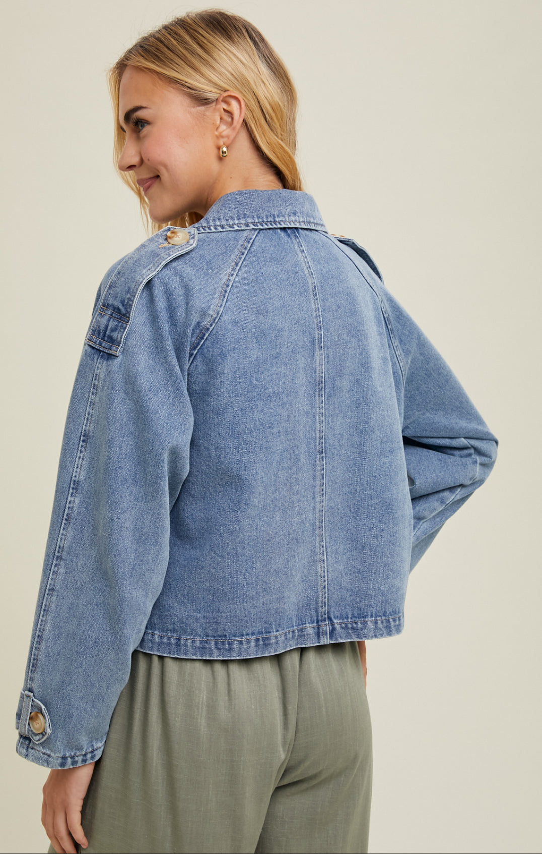 Tina Button Jean Jacket