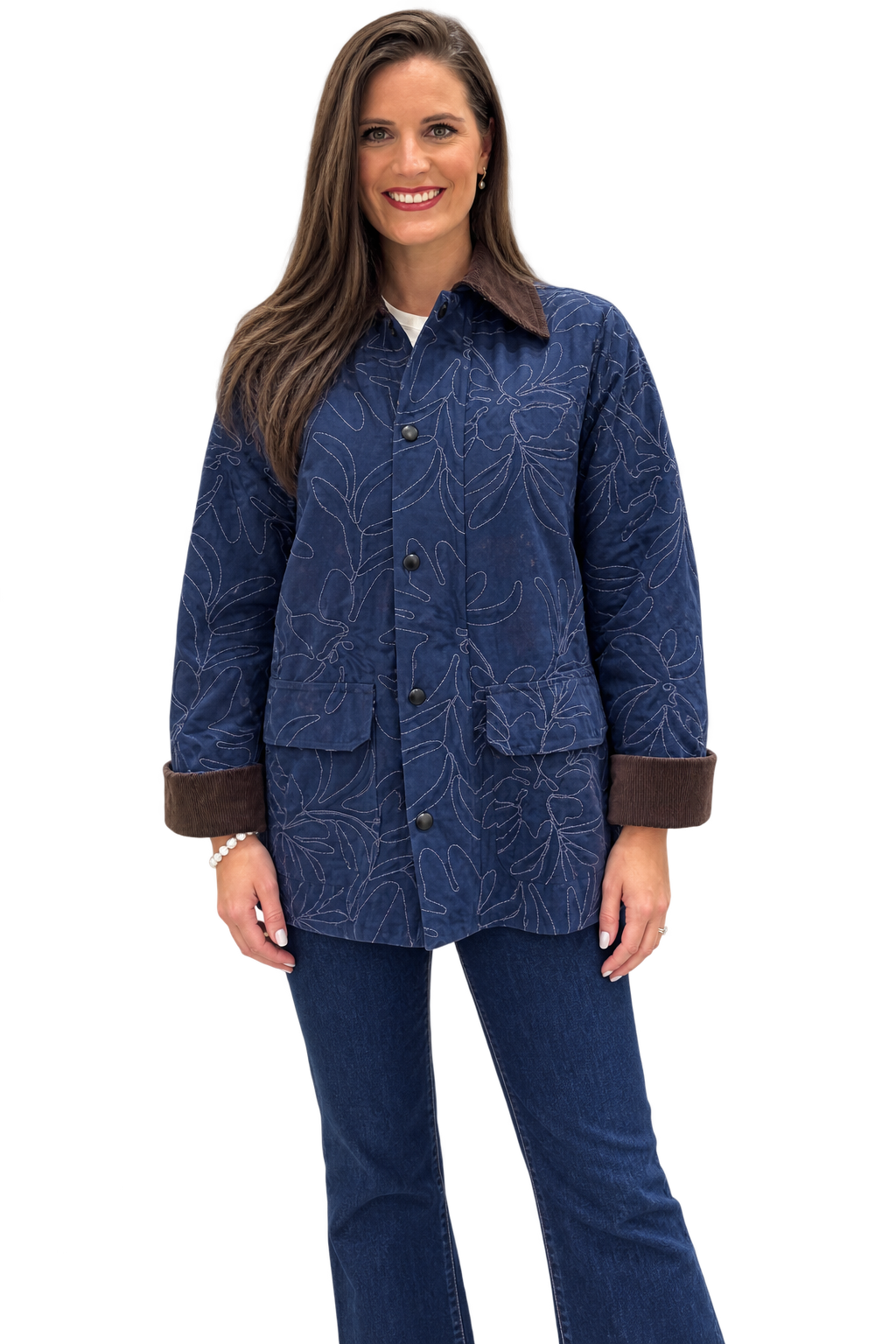 Moon Embroidered Coat