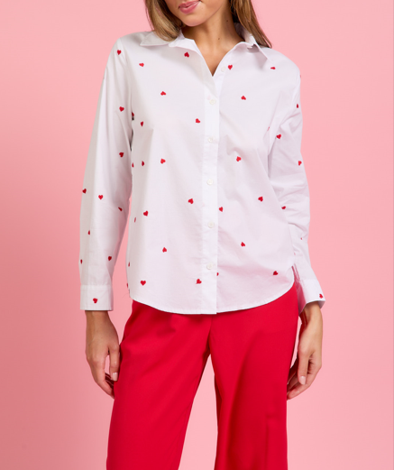 Red Heart Blouse