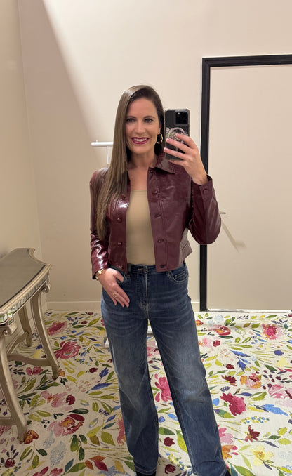Candace Faux Leather Jacket