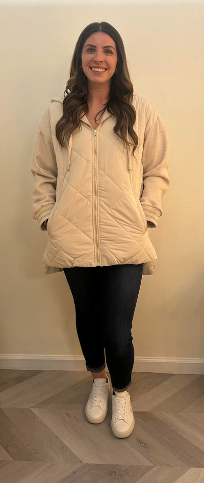 Ivory Puffer Jacket