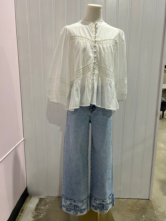 White Danna Blouse