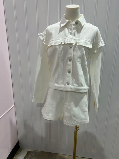 Jenna Ruffle Jacket
