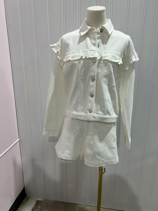 Jenna Ruffle Jacket
