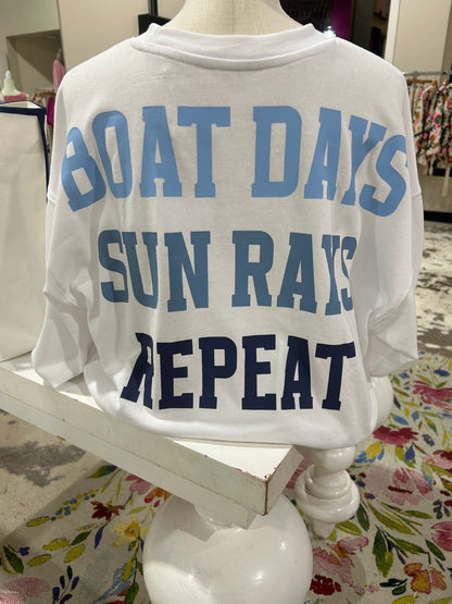 Boat Days Sun Rays Sweatshirt