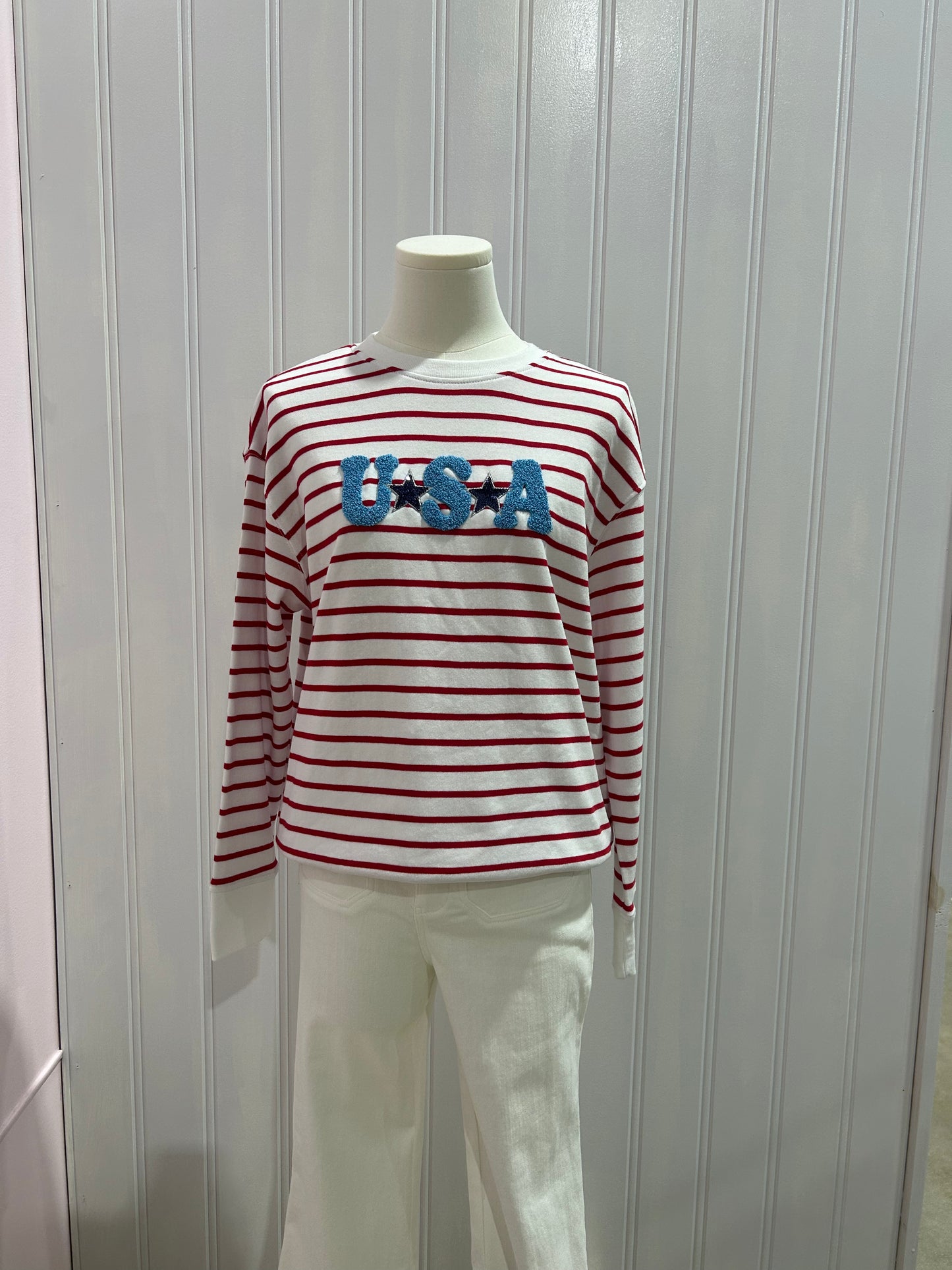 USA Stripped Sweatshirt