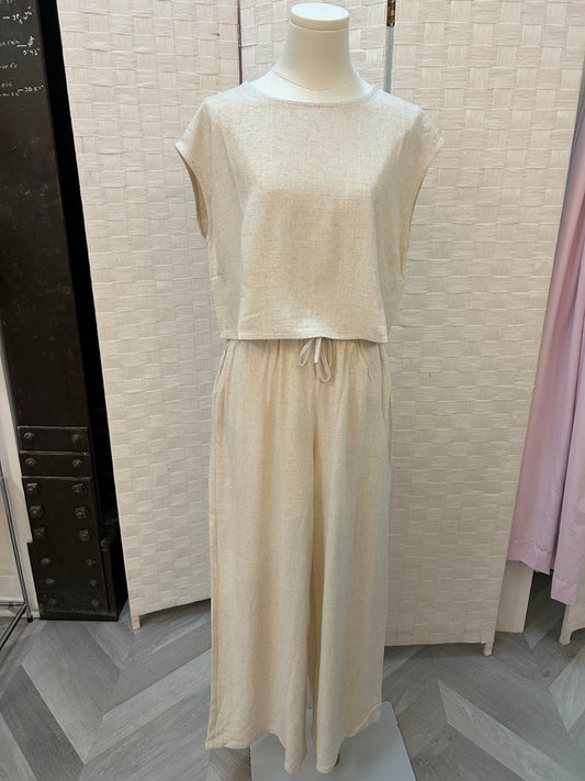 Oatmeal Draw String Pants
