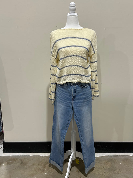 Brynn Blue Stripped Sweater