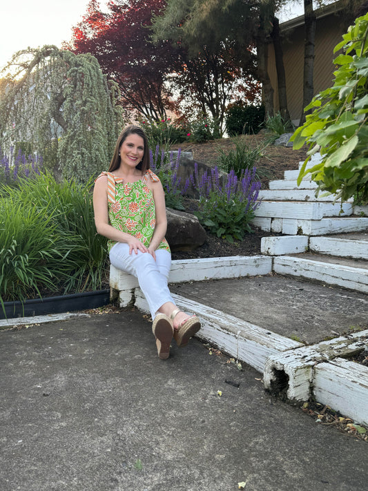 Tie Shoulder Swing Top